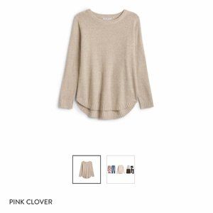 Pink Clover Pullover Sweater